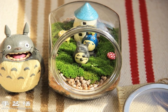 DIY可爱的苔藓造景 自制漂亮苔藓微景观 DIY可爱的苔藓造景 自制漂亮苔藓微景观