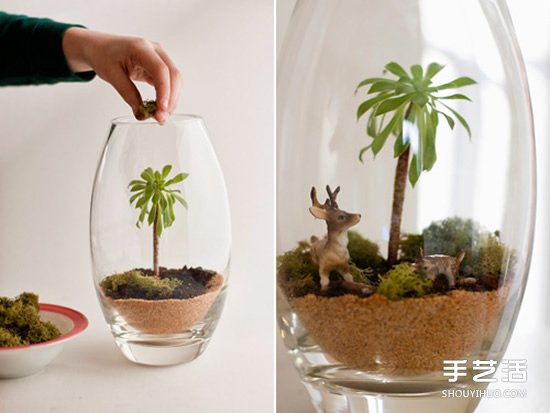 手工制作迷你植物盆景 创造自己的小小王国 手工制作迷你植物盆景 创造自己的小小王国