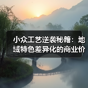 小众工艺逆袭秘籍:地域特色差异化的商业价值解析(图4) 小众工艺逆袭秘籍:地域特色差异化的商业价值解析(图4)
